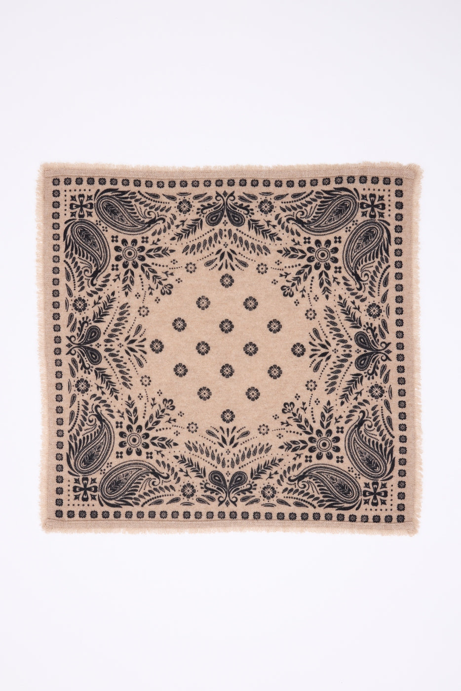 BANDANA/SMALL ANGY/BODY ECOLAND PRINT BLACK-K-54*54CM