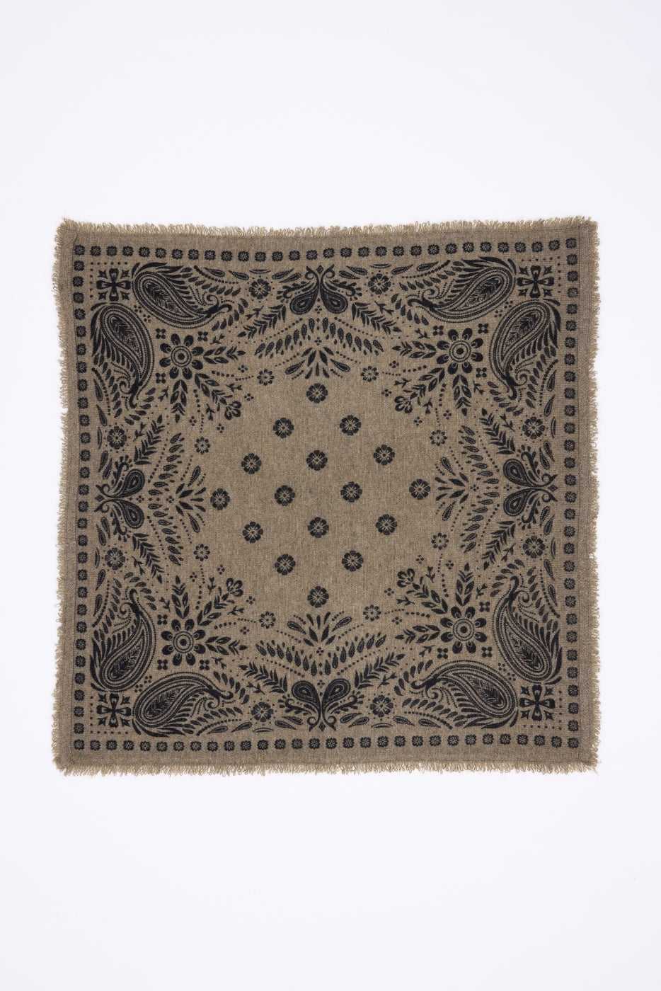 Small Angy Bandana - Khaki Green Black - Women
