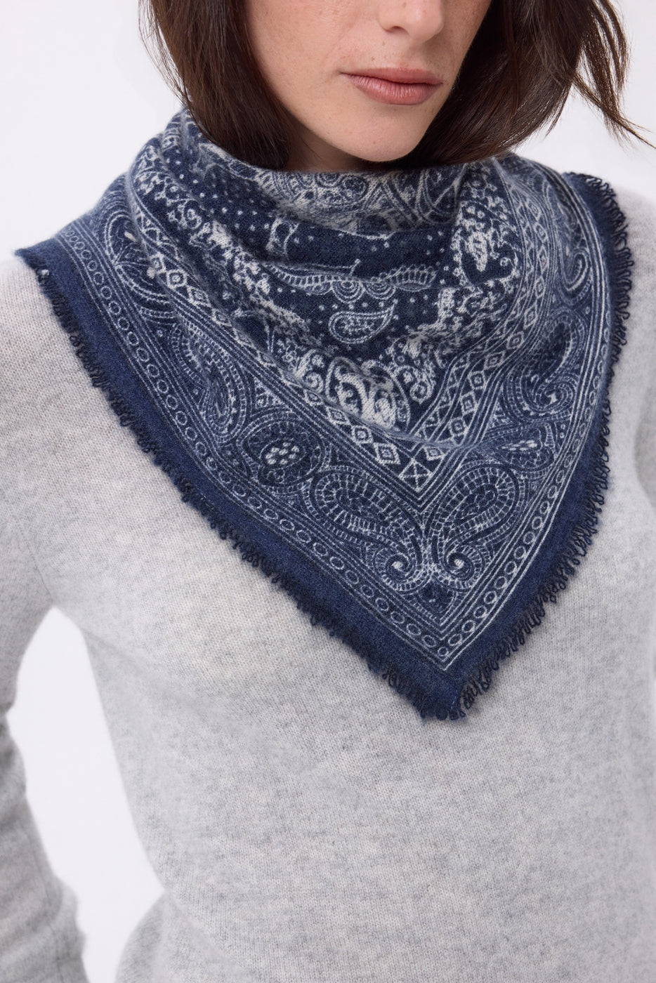 Petit Bandana Apollon - Bleu Marine - Femme