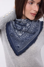Petit Bandana Apollon - Bleu Marine - Femme