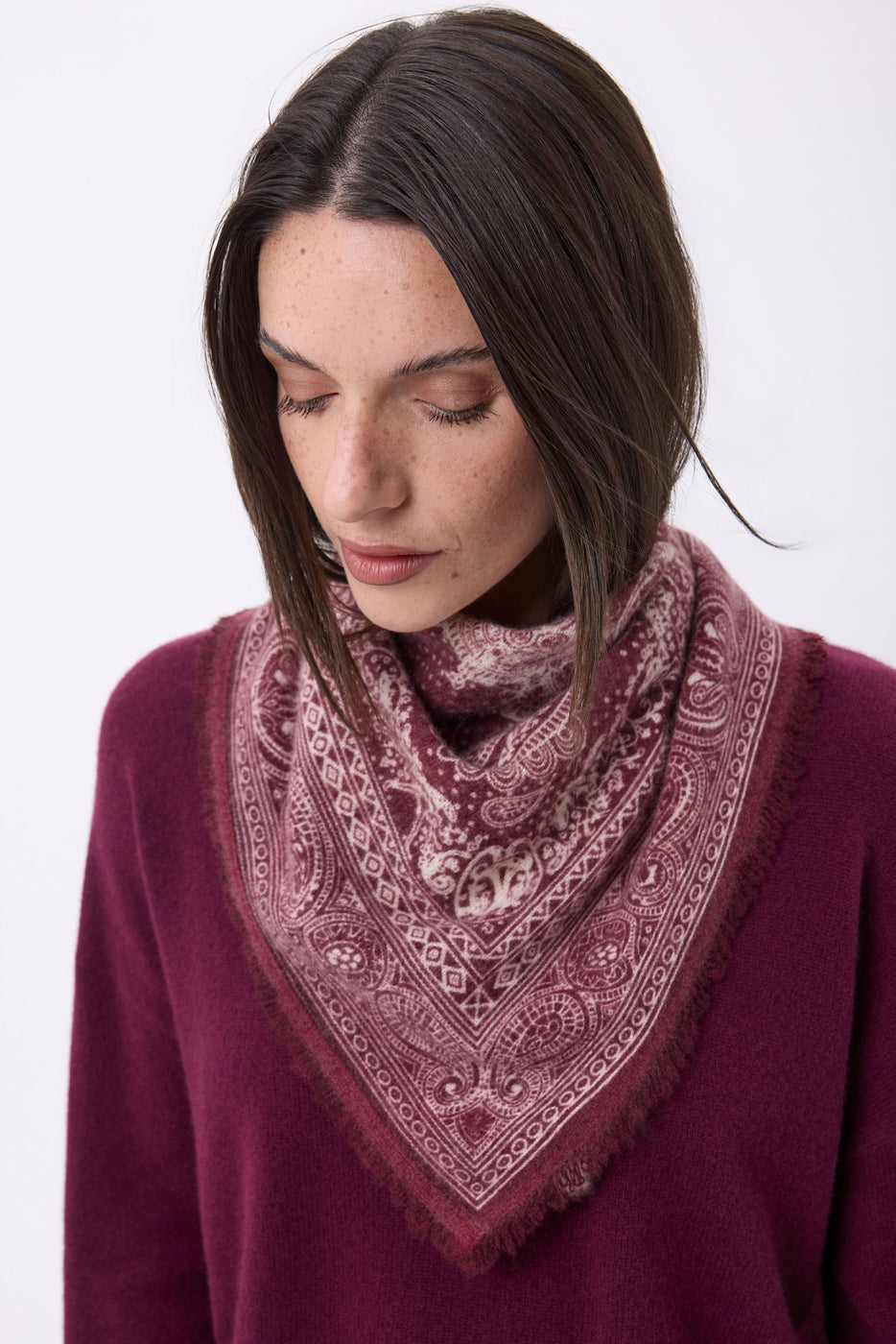 Bandana pequeño Apollon - Burdeos - Mujer