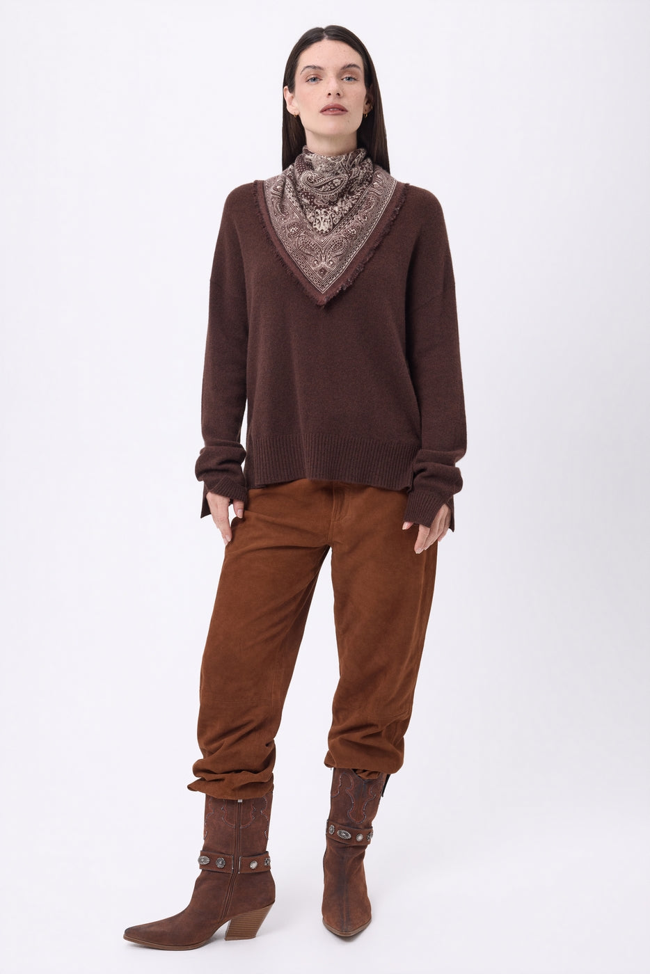 Petit Bandana Apollon - Marron - Femme