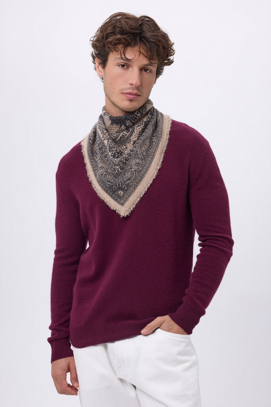 Small Apollon Bandana - Cream Beige - Men