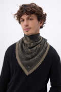 Piccolo bandana Apollon - Cachi mélange - Uomo - 100% cashmere