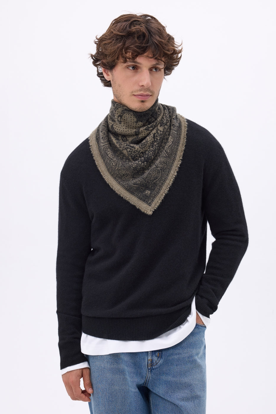 Bandana pequeño Apollon - Caqui jaspeado - Mujer