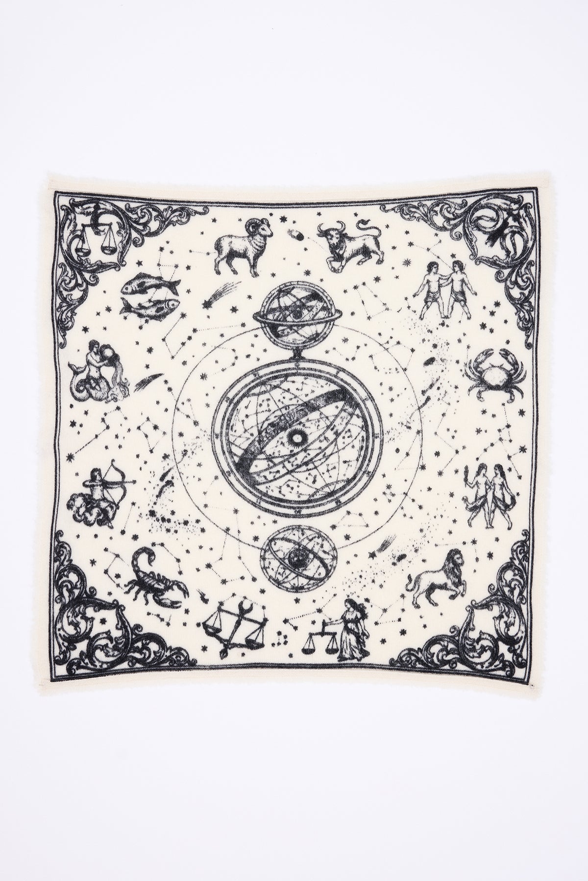 Bandana Piccola Astral - Bianco - Uomo - 100% Cashmere