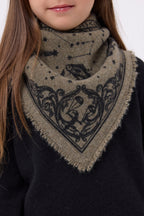 Small Astral Bandana - Mottled Khaki - Kids