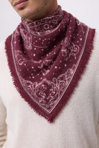 Petit Bandana Astral - Bordeaux - Homme