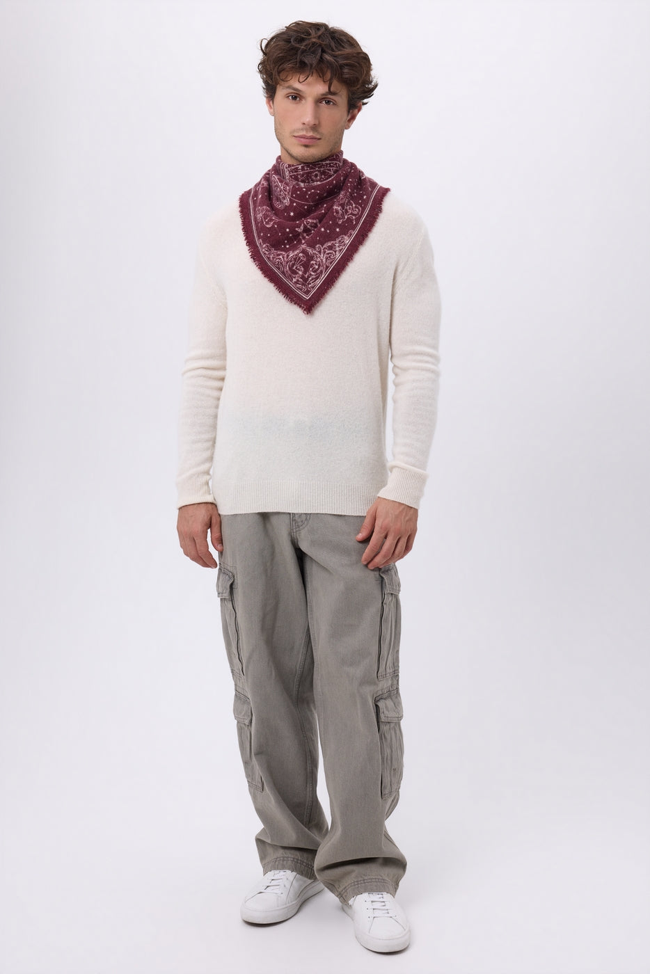 Petit Bandana Astral - Bordeaux - Homme