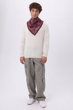 Petit Bandana Astral - Bordeaux - Homme