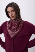Petit Bandana Astral - Bordeaux - Femme