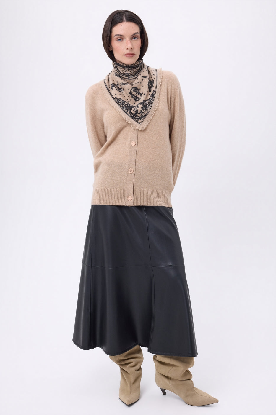 Petit Bandana Astral - Beige Creme - Femme