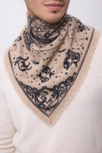 Petit Bandana Astral - Beige Creme - Homme