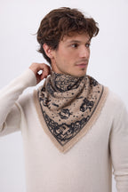 Petit Bandana Astral - Beige Creme - Homme