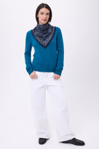 Small Astral Bandana - Navy Blue - Women