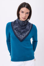 Small Astral Bandana - Navy Blue - Women