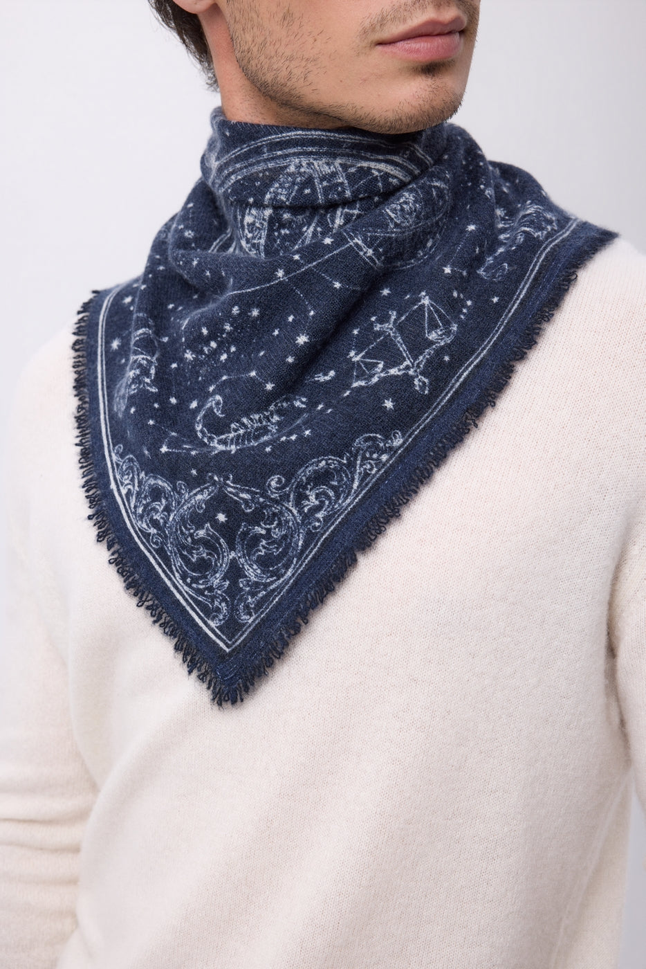 Petit Bandana Astral - Bleu Marine - Homme
