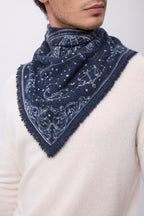 Petit Bandana Astral - Bleu Marine - Homme