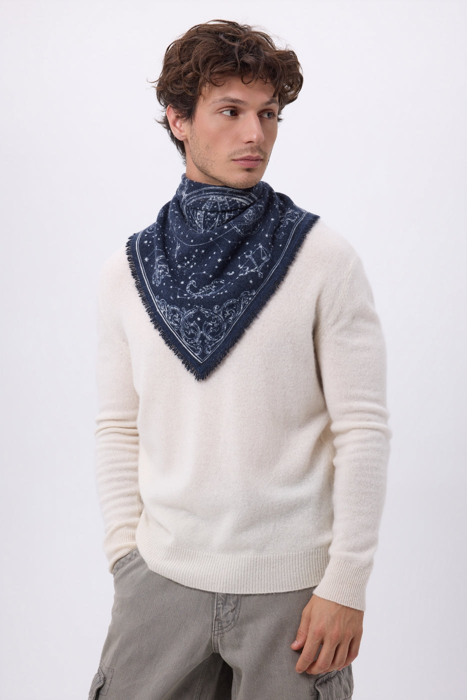 Petit Bandana Astral - Bleu Marine - Homme