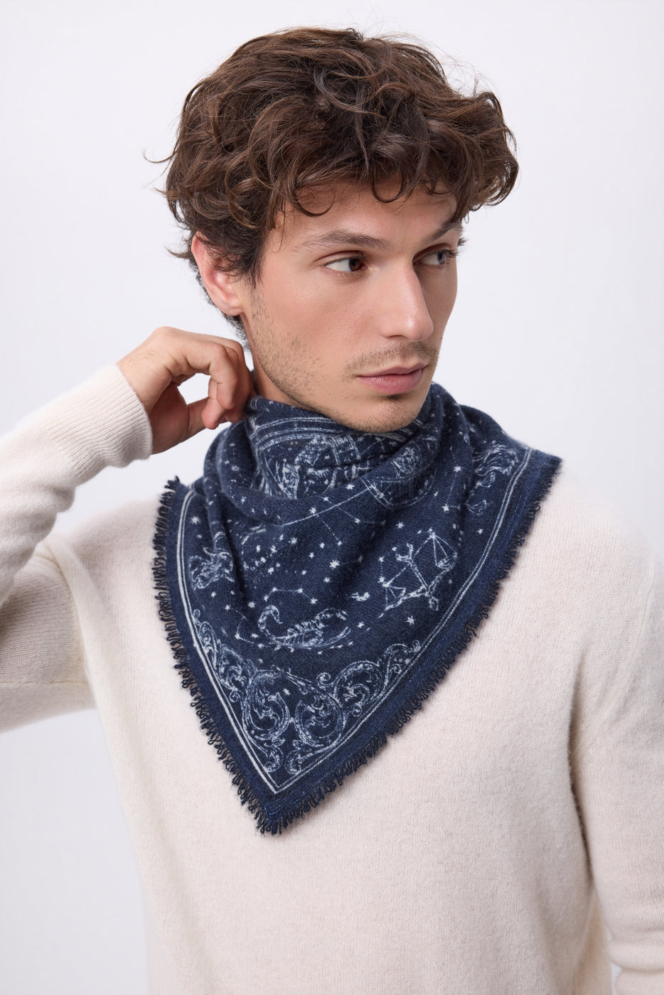Petit Bandana Astral - Bleu Marine - Homme