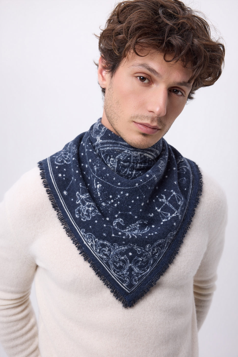 Petit Bandana Astral - Bleu Marine - Homme