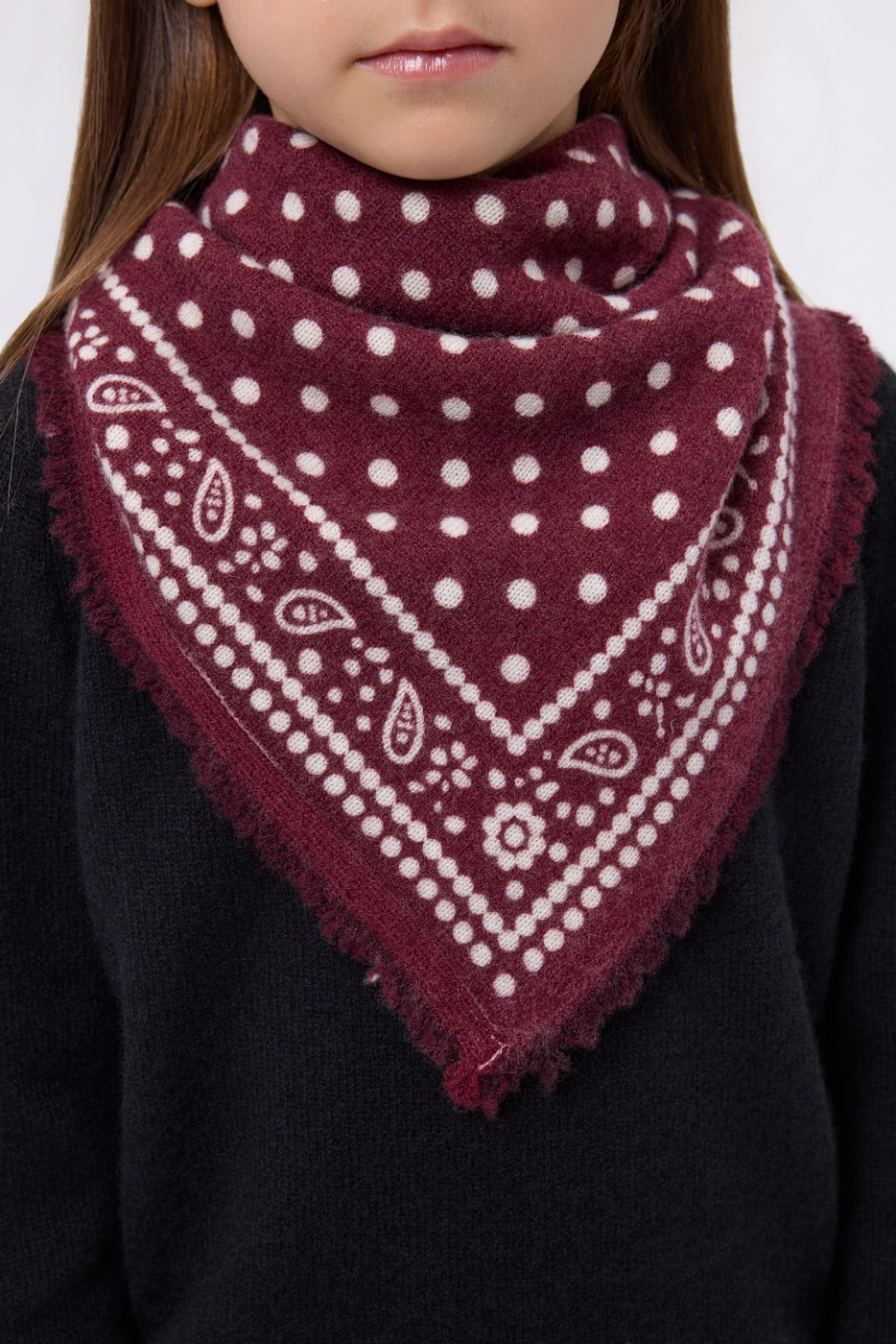 Petit Bandana Dotty - Bordeaux - Enfant
