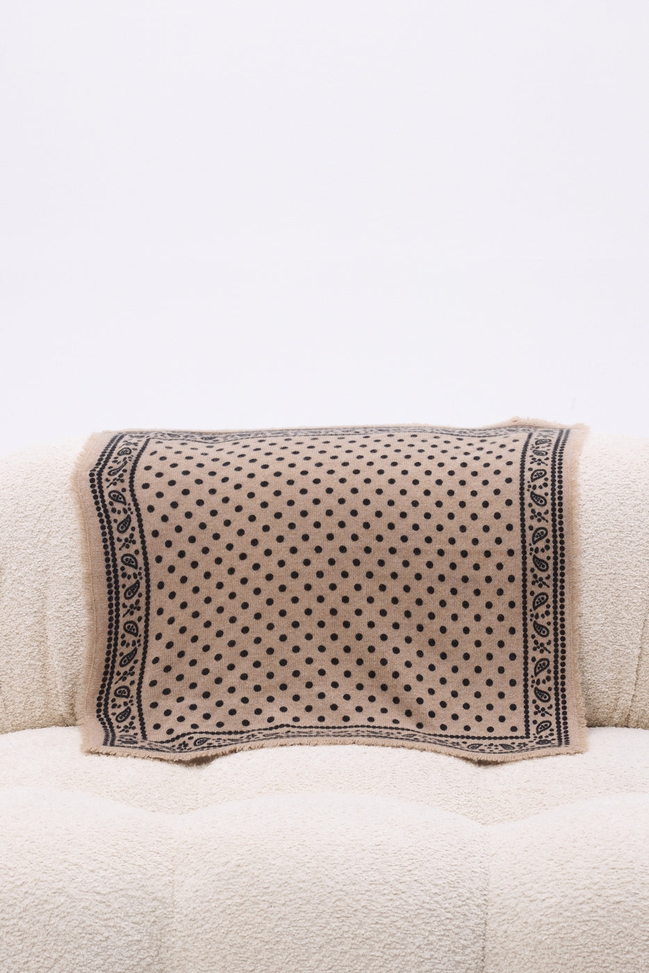 Small Dotty Bandana - Cream Beige - Women