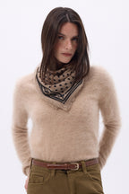 Small Dotty Bandana - Cream Beige - Women
