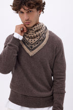 Small Dotty Bandana - Cream Beige - Men