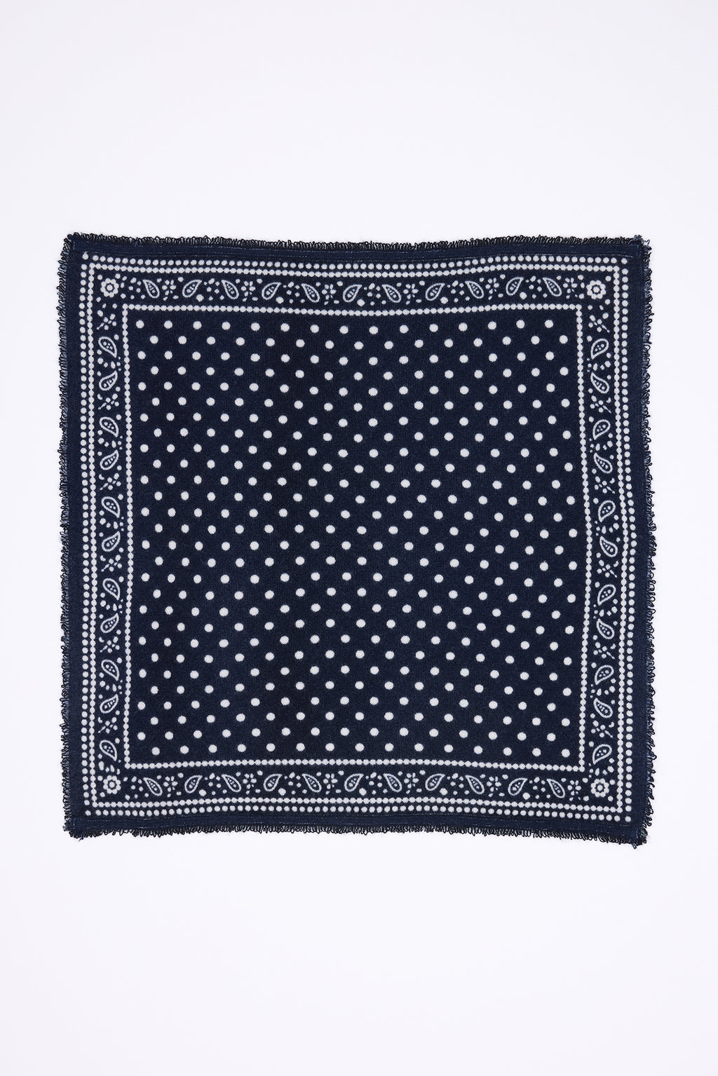 Piccola Bandana Dotty - Blu Marino - Bambino - 100% Cashmere
