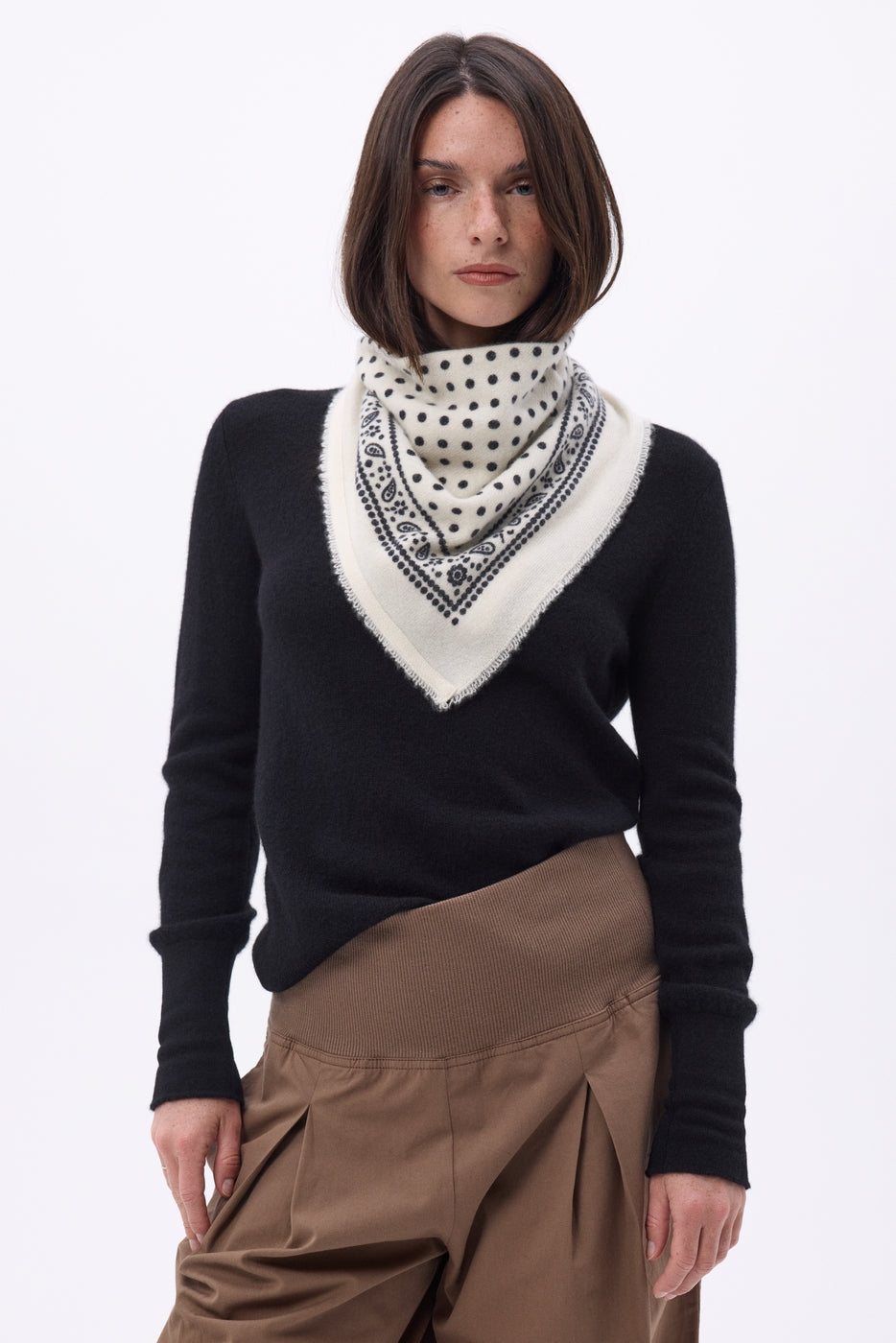 Bandana pequeño Dotty - Blanco - Mujer