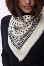 Bandana pequeño Dotty - Blanco - Mujer
