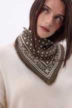 Small Dotty Bandana - Heather Khaki - Women