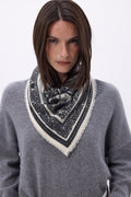 Bandana pequeño Grande Serre - Negro - Mujer