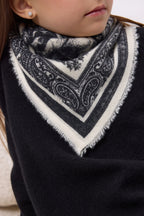 Small Grande Serre Bandana - Black - Kids