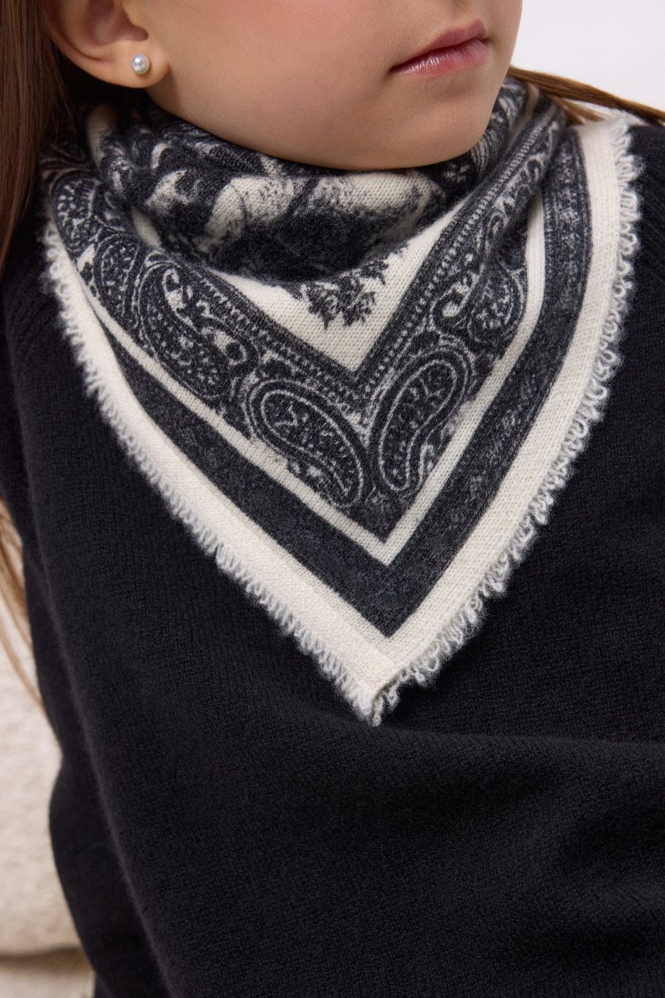 Small Grande Serre Bandana - Black - Kids