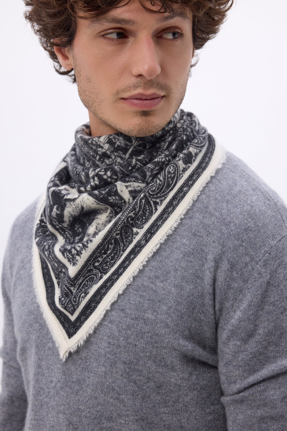 Petit Bandana Grande Serre - Noir - Homme