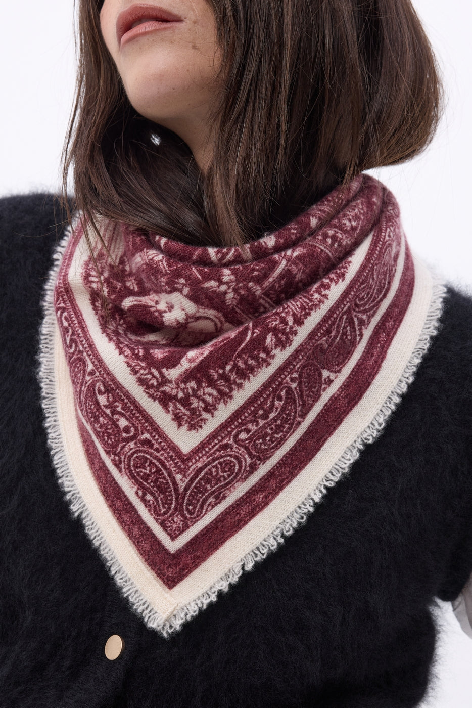 Petit Bandana Grande Serre - Bordeaux - Femme