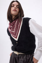 Petit Bandana Grande Serre - Bordeaux - Femme