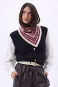 Petit Bandana Grande Serre - Bordeaux - Femme
