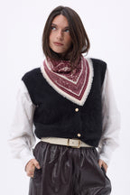 Petit Bandana Grande Serre - Bordeaux - Femme