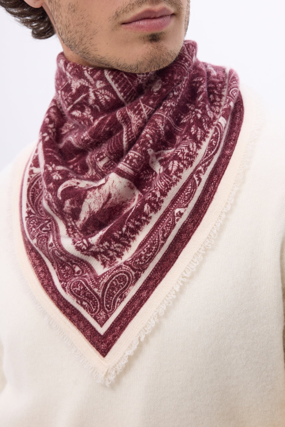 Bandana pequeño Gran Invernadero - Burdeos - Hombre