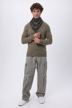 Small Grande Serre Bandana - Khaki Marl - Men