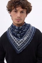 Small Peppy Bandana - Navy Blue - Men