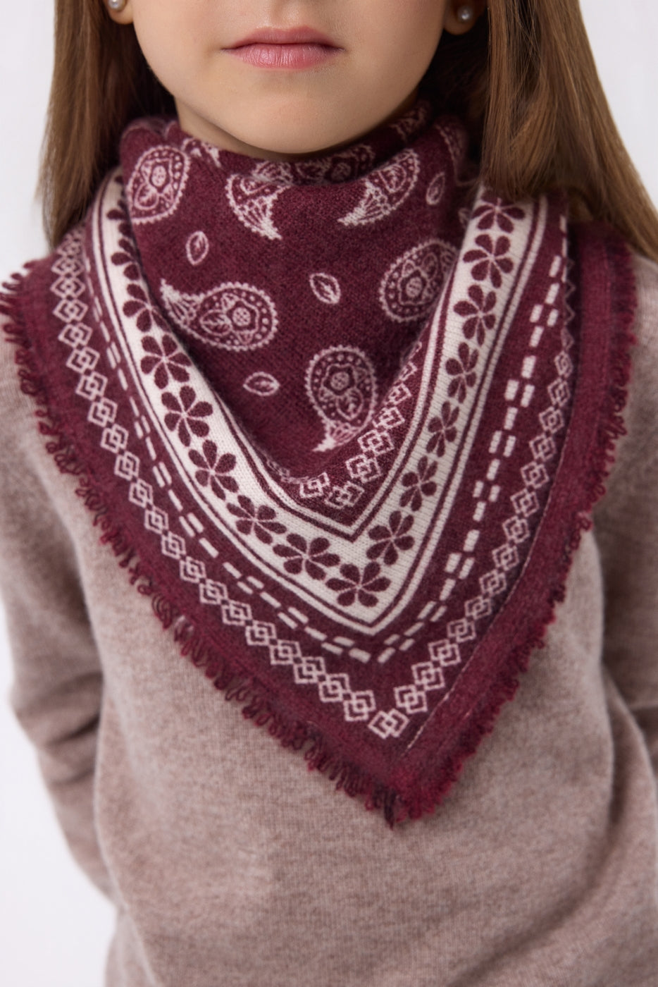 Petit Bandana Peppy - Bordeaux - Enfant
