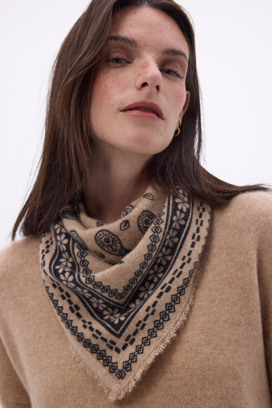 Petit Bandana Peppy - Beige Creme - Femme