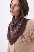 Bandana pequeño Presley - Marrón Blanco - Mujer