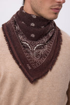 Bandana pequeño Presley - Marrón Blanco - Hombre