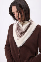 Petit Bandana Presley - Blanc Marron - Femme