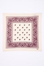 Petit Bandana Presley - Blanc Burgundy - Femme